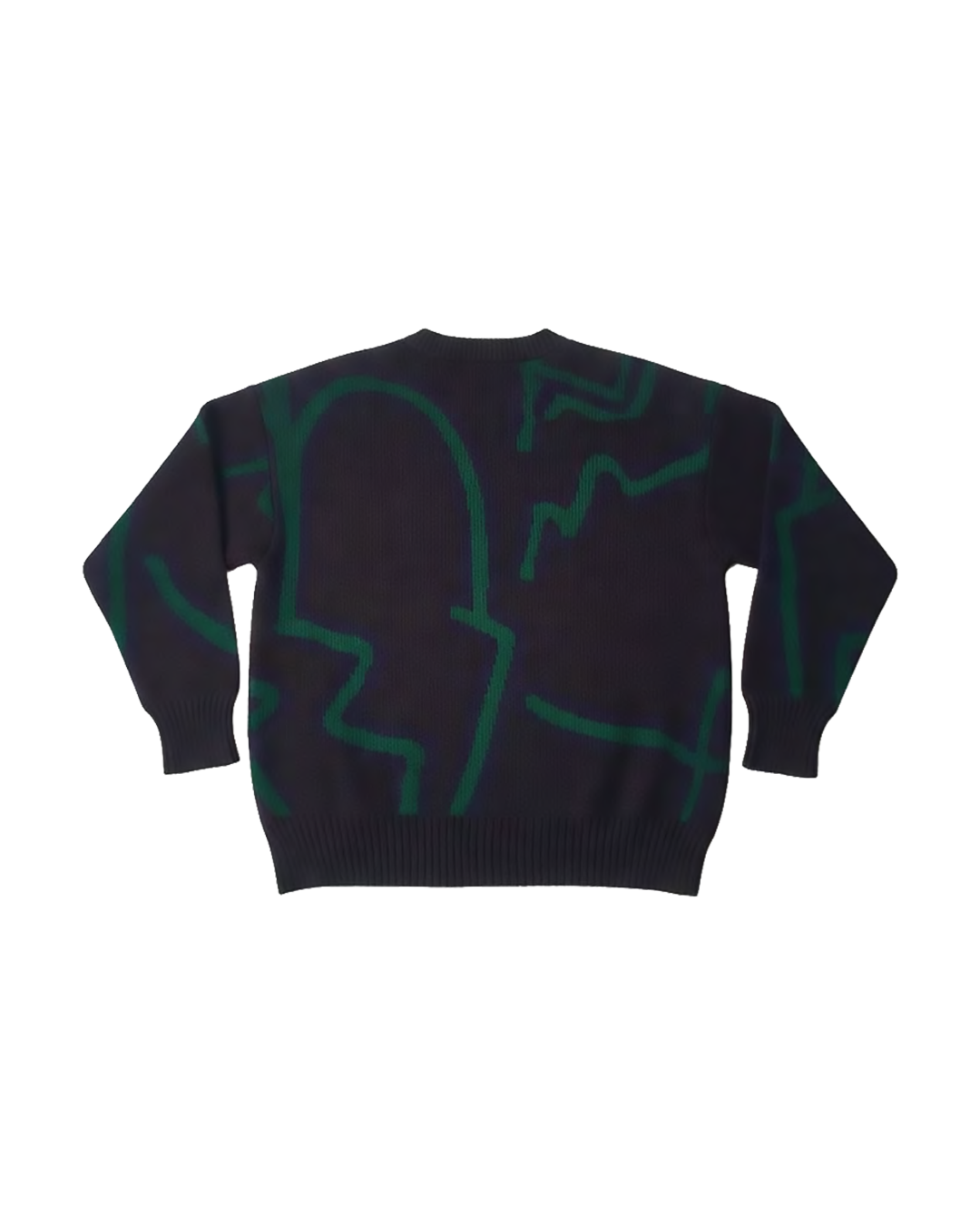 Maglione Oversize Fit "Primitive" - Nero, vista retro