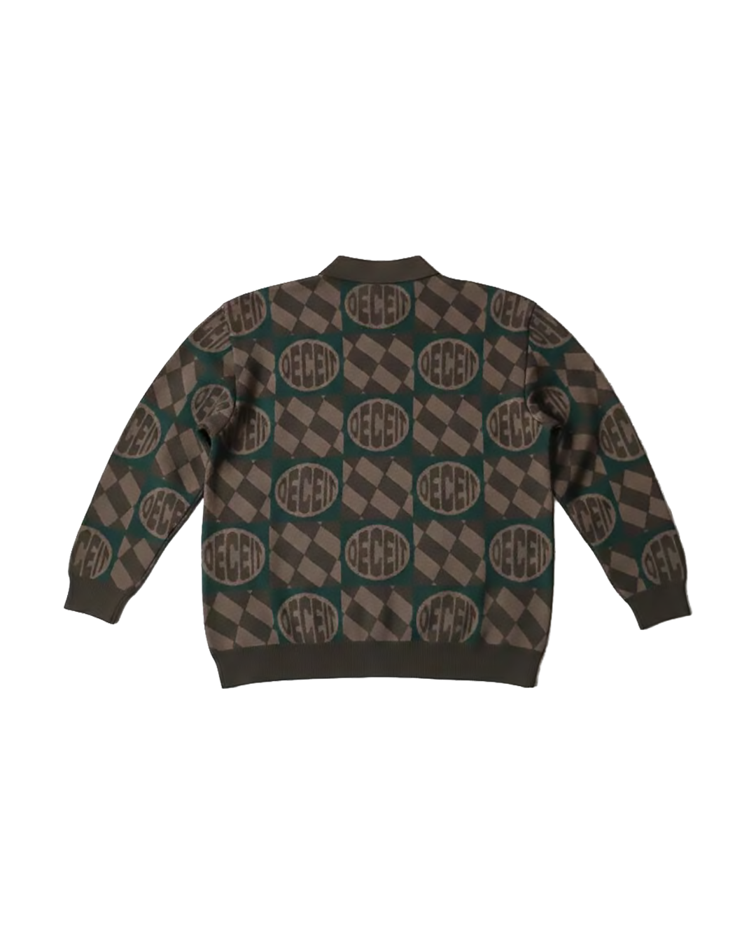 Polo Maglia Boxy Fit "Gogogo" - Grigio, vista retro