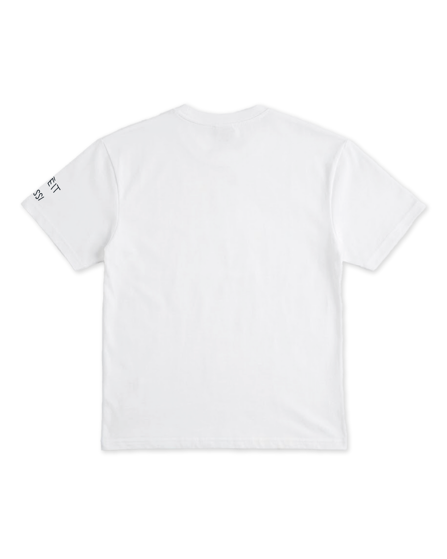 T-Shirt Regular Fit Bianco "First Word", vista retro