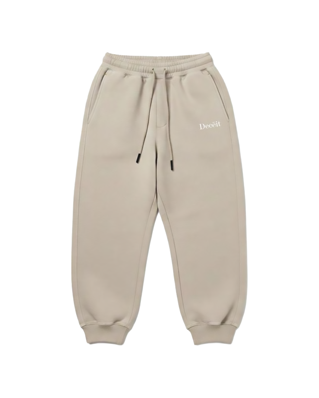 Pantalone Tuta Baggy Fit "Don't Lie" - Tortora, vista frontale