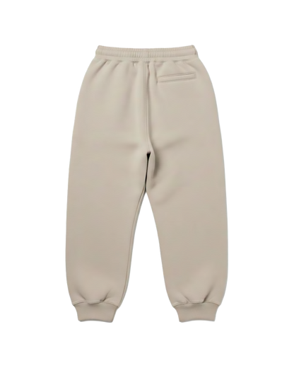 Pantalone Tuta Baggy Fit "Don't Lie" - Tortora, vista retro