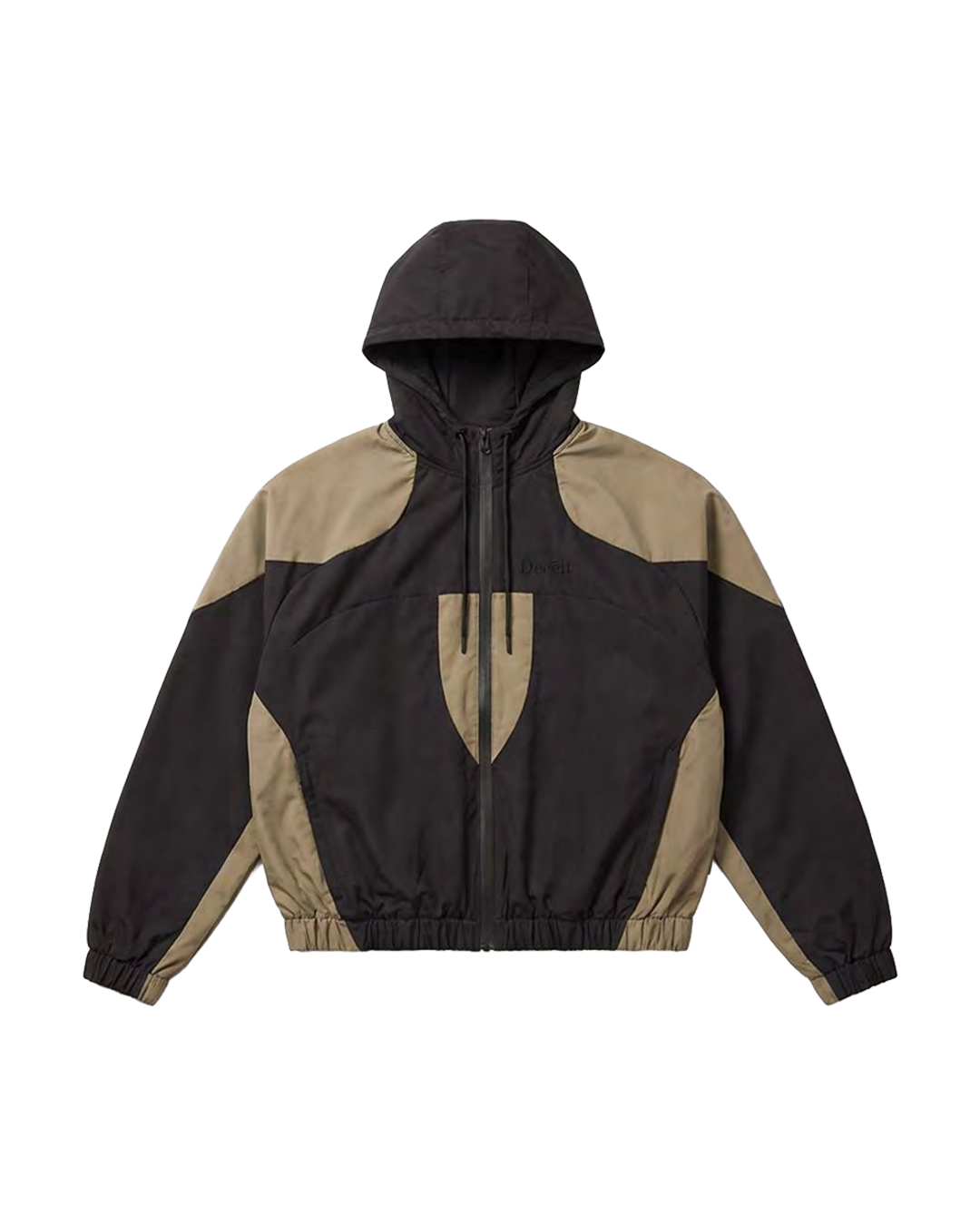 Giacca Crop Fit "Deceit" - Tortora, vista frontale