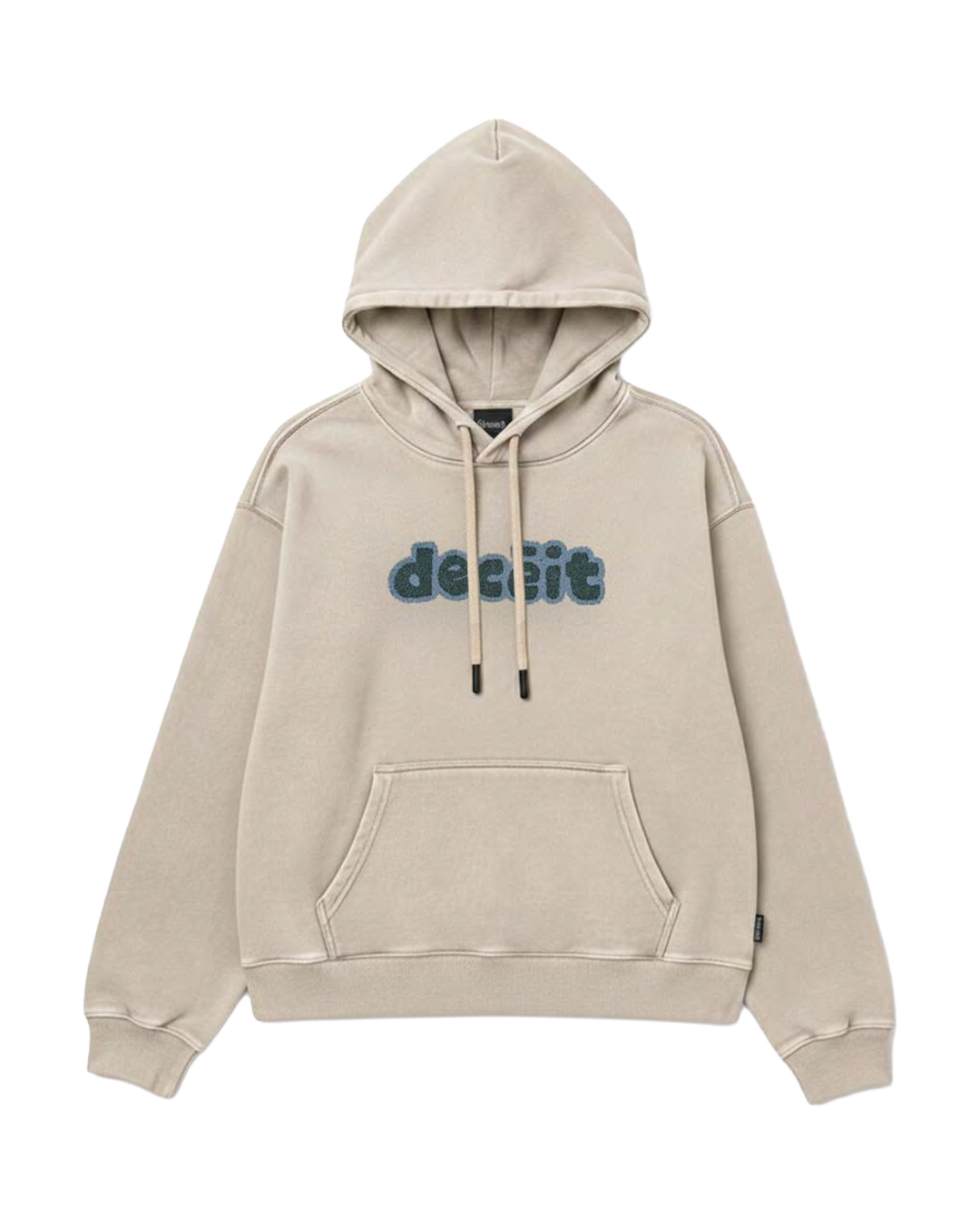 Felpa Hoodie Oversize Fit "Primitive Sponge" - Tortora, vista frontale