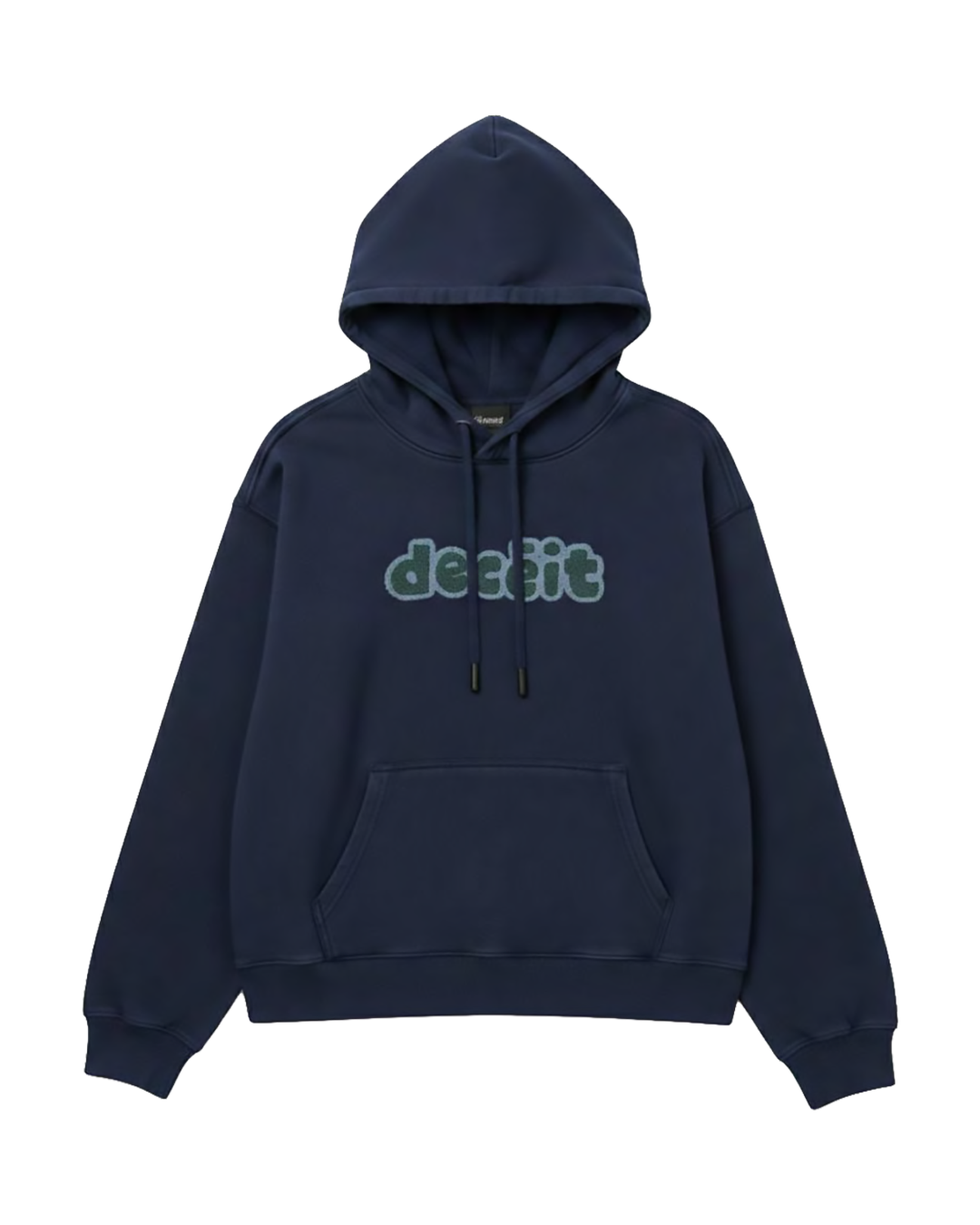 Felpa Hoodie Oversize Fit "Primitive Sponge" - Blu, vista frontale