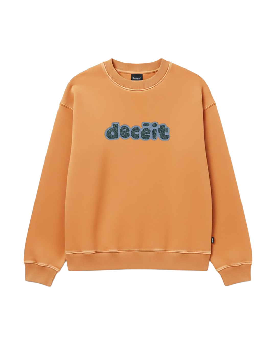 Felpa Girocollo Oversize Fit "Primitive Sponge" - Giallo, vista frontale