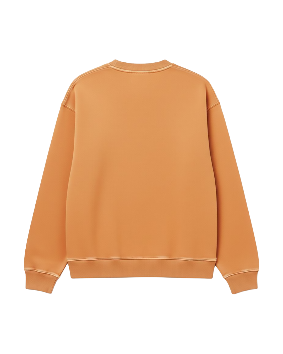 Felpa Girocollo Oversize Fit "Primitive Sponge" - Giallo, vista retro