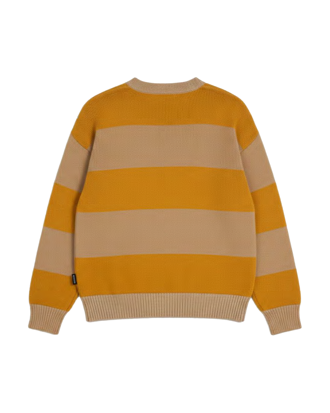 Maglione Oversize Fit "Wave" - Senape, vista retro