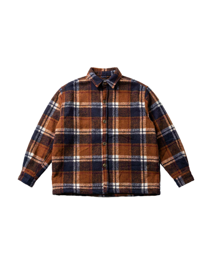 Camicia Flanella Oversize Fit "Wave" - Multi, vista frontale