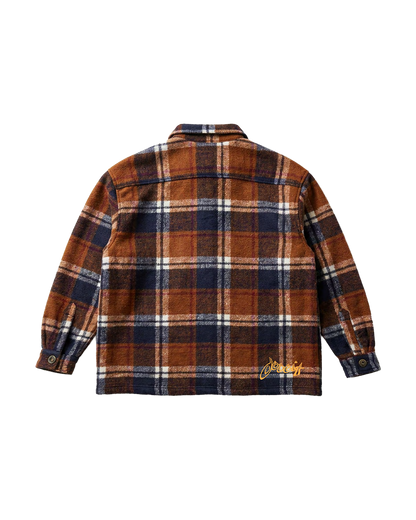 Camicia Flanella Oversize Fit "Wave" - Multi, vista retro