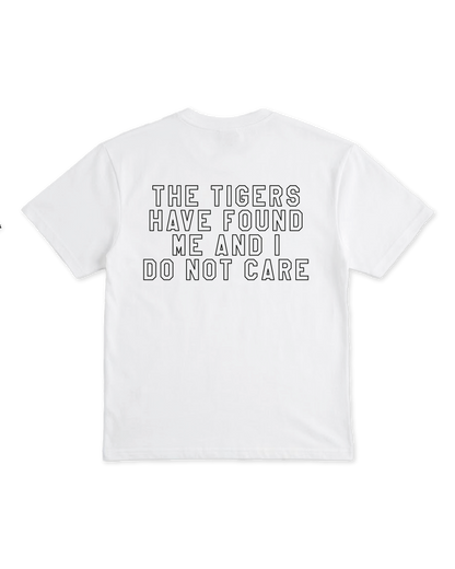 T-Shirt Regular Fit Nero "I Don't Care", vista retro
