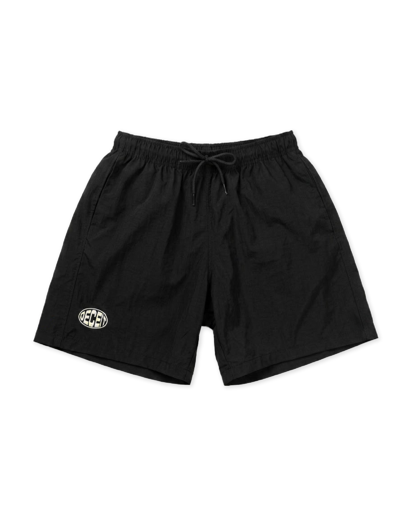 Short Oversize Fit Nero "Stuck in a Loop Tech", vista frontale
