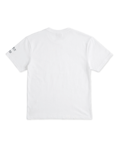 T-Shirt Regular Fit Bianco "First Word", vista retro